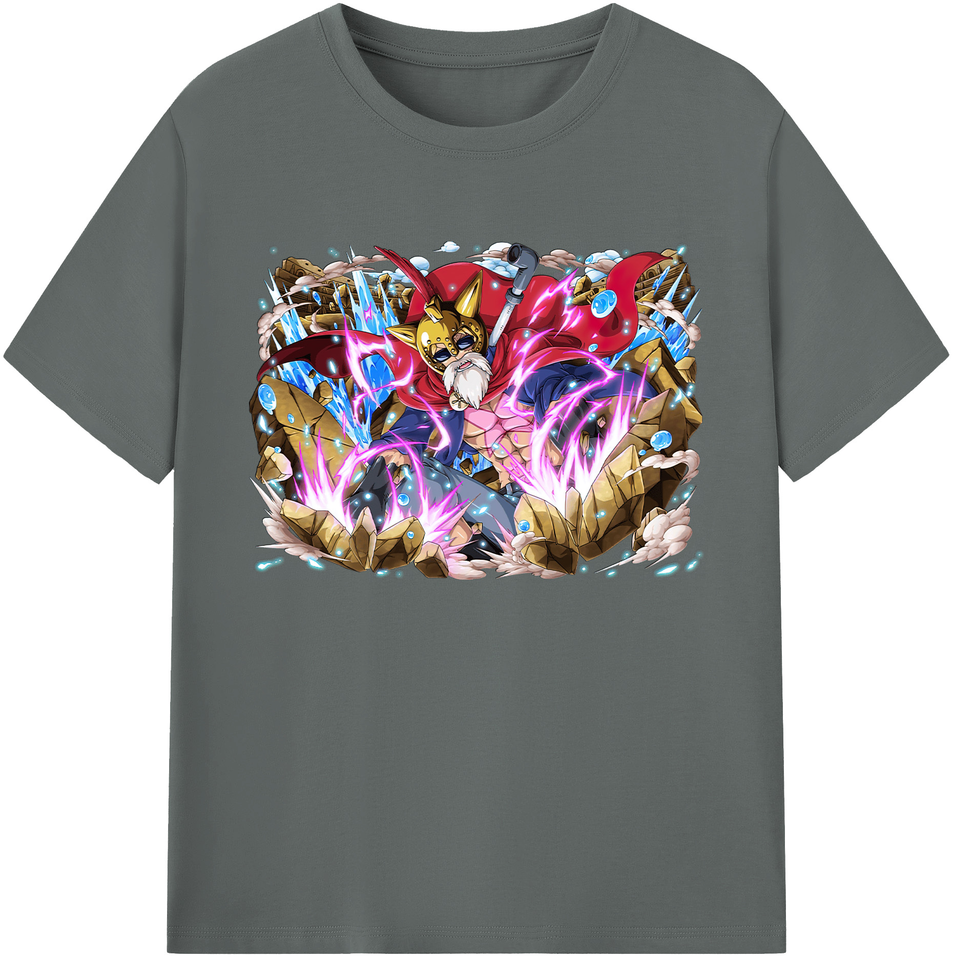 ワンピース モンキー・D・ルフィ ONE PIECE Monkey D. Luffy 綿100％ メンズ半袖Tシャツ｜肌触りやわらか＆通気性